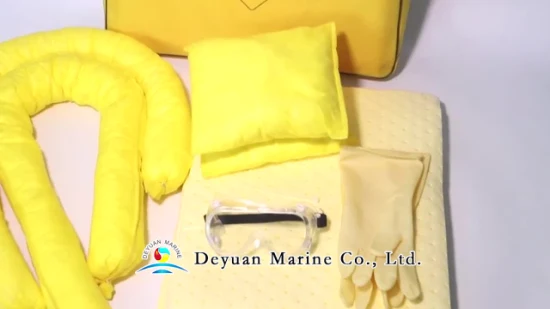 Gelbes Gefahrgut-/Gefahrgut-Austrittsreaktions-Kit für verschüttete Chemikalien